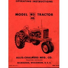 Allis-Chalmers WD45 Operators Manual